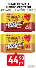 ÜLKER İKRAM KREMALI BİSKÜVİ 3X84 G fiyat ve kampanya bilgisi